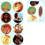 Lion King Sticker Roll 